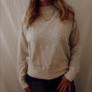 Madewell beige crew neck